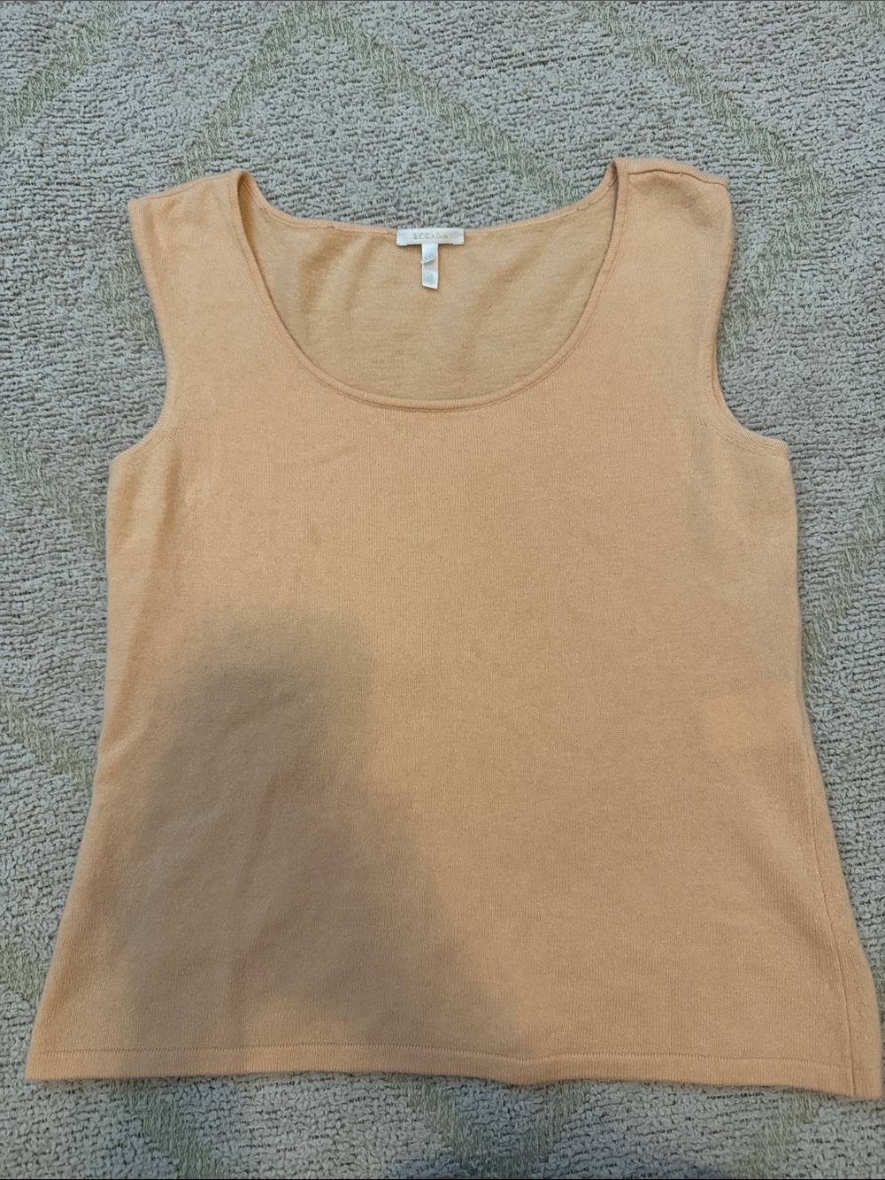 Escada Italian Virgin Wool Shell Tank Top Minimalist Luxury Size 40